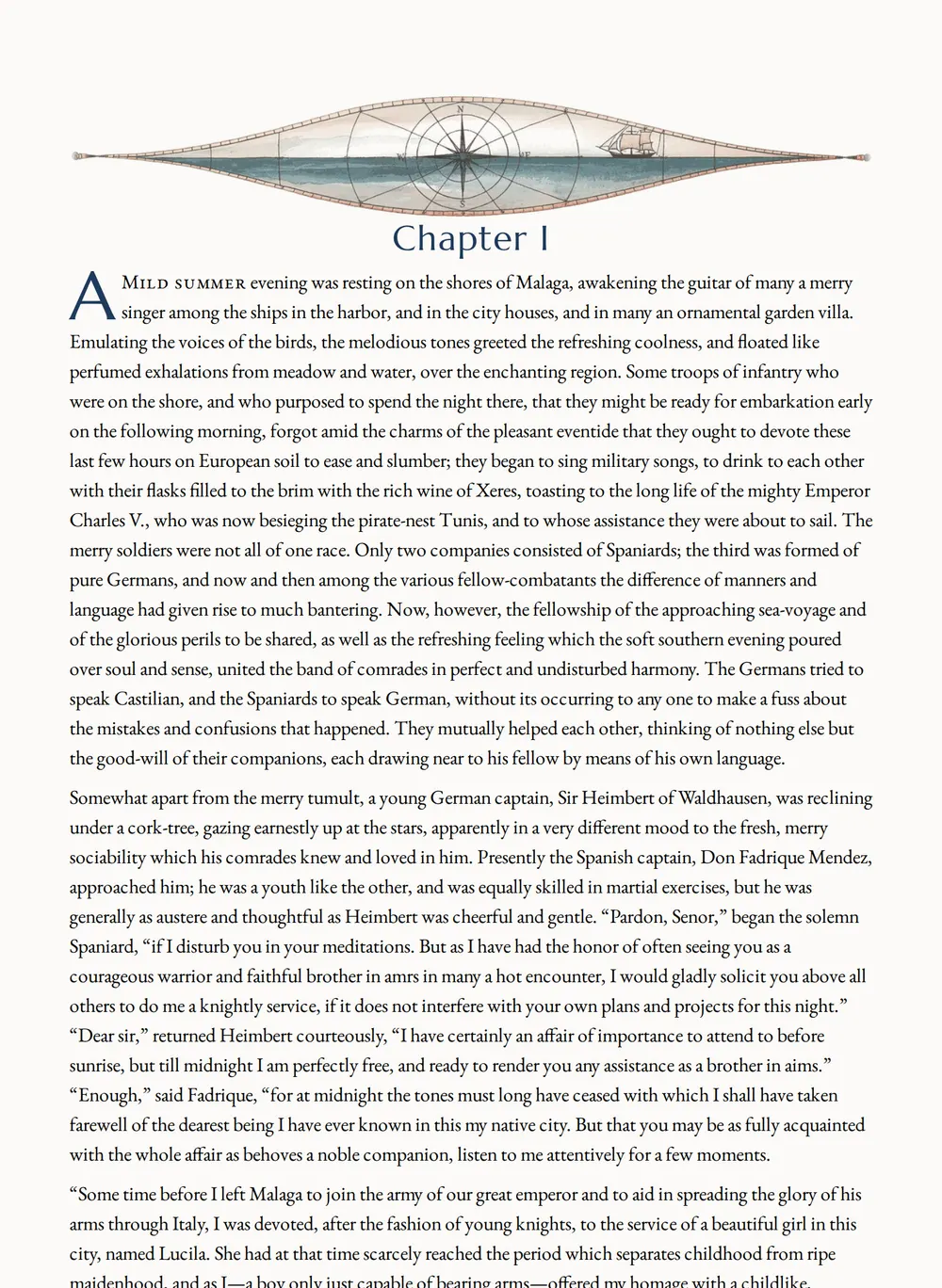 A page of The Two Captains as set for this edition