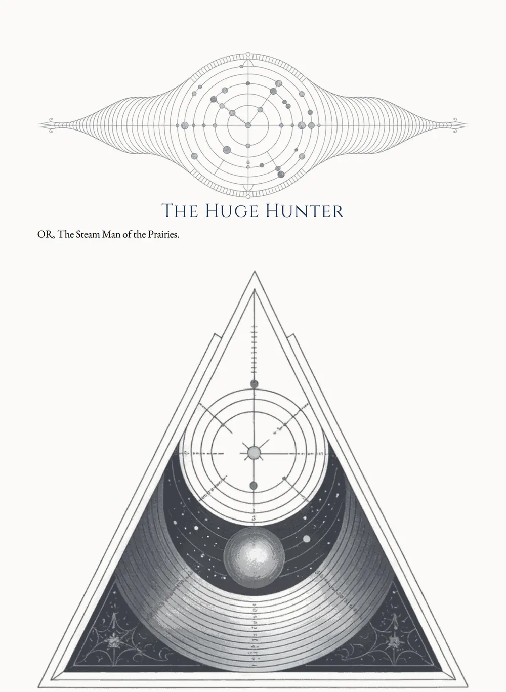 A page of The Huge Hunter as set for this edition