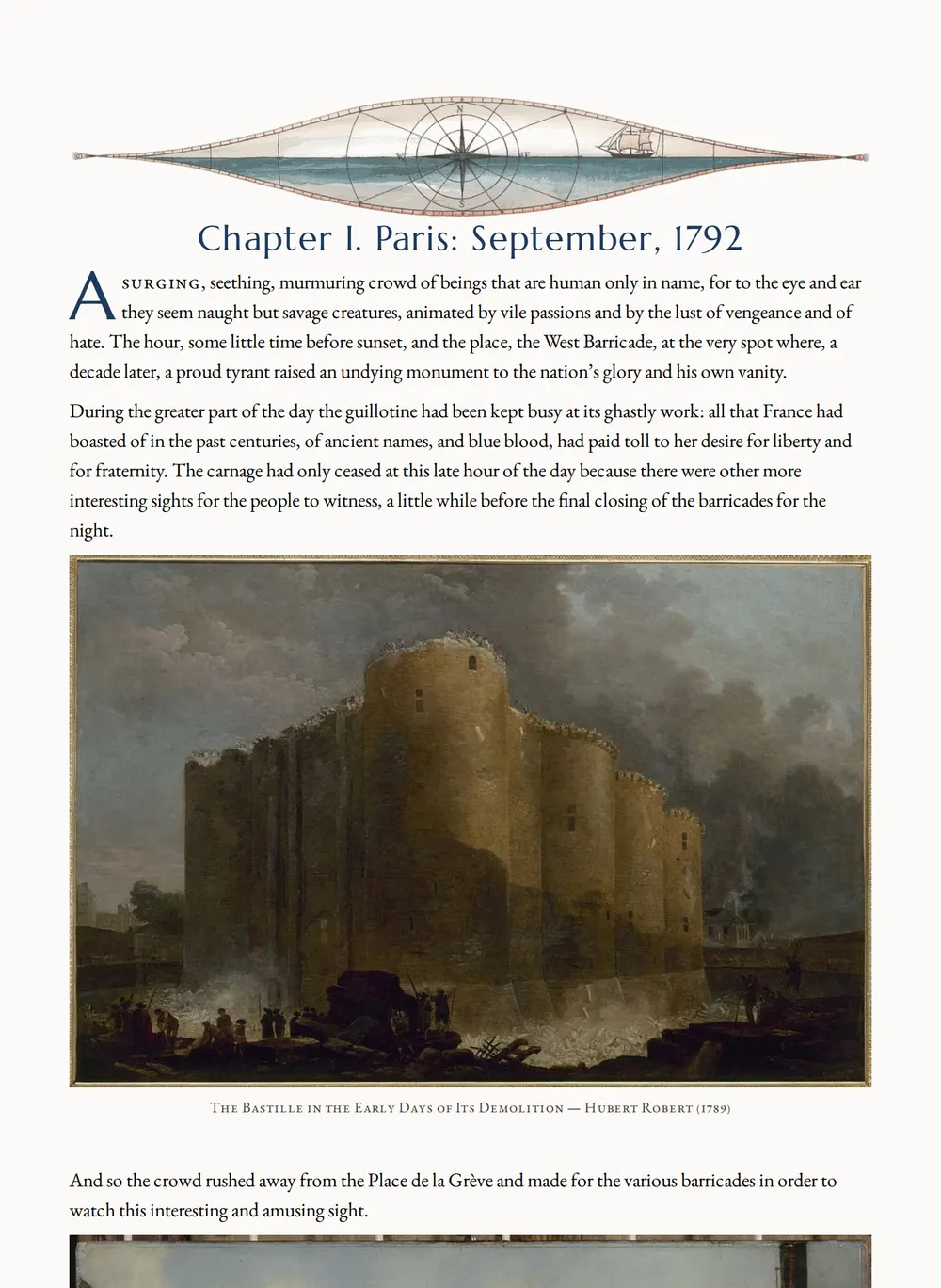 A page of The Scarlet Pimpernel as set for this edition