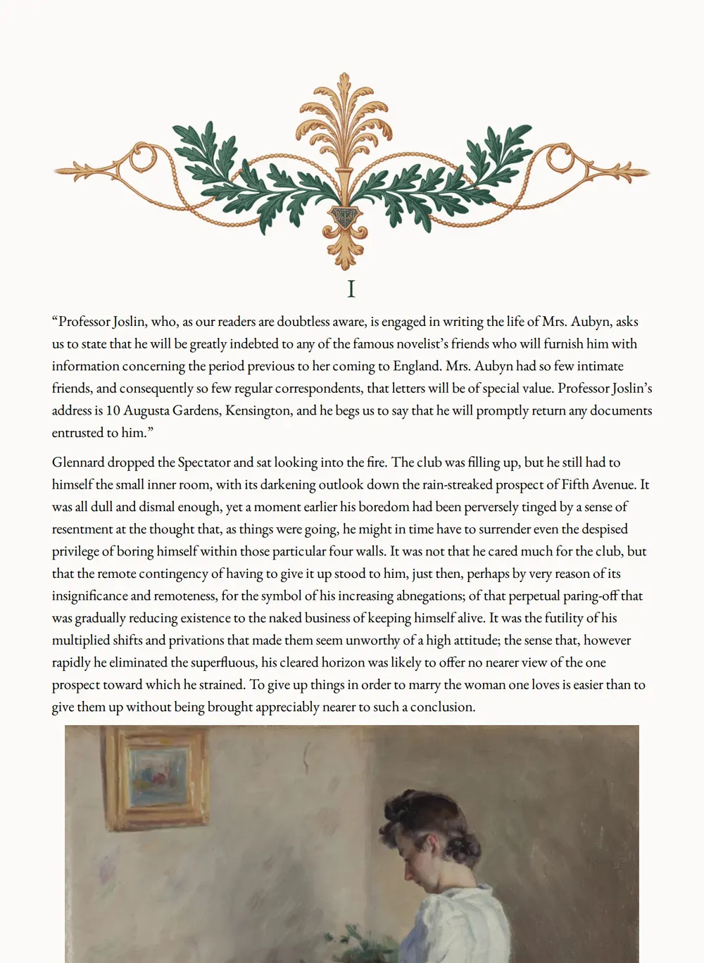 A page of The Touchstone as set for this edition