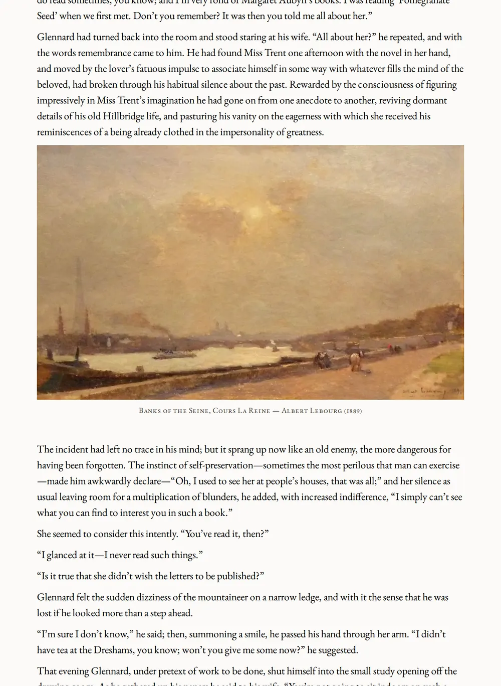 A page of The Touchstone as set for this edition