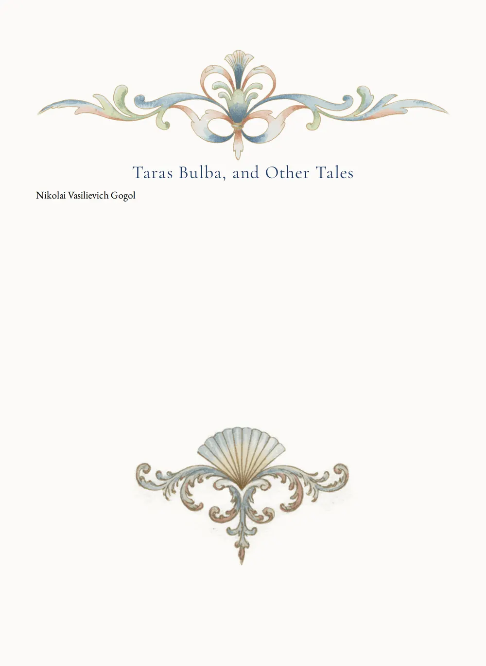 A page of Taras Bulba, and Other Tales as set for this edition