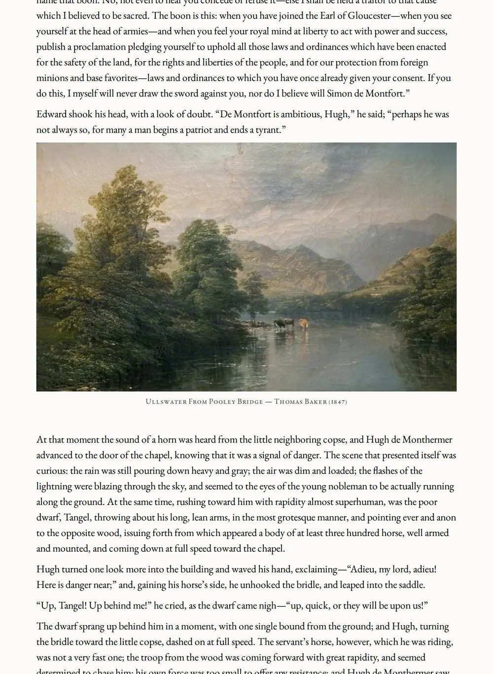 A page of Forest Days as set for this edition