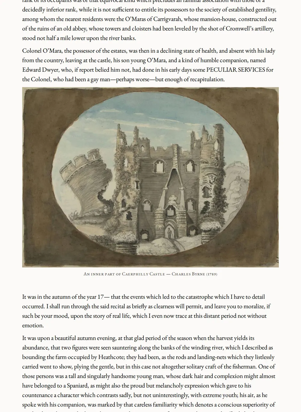 A page of The Purcell Papers — Complete Edition as set for this edition