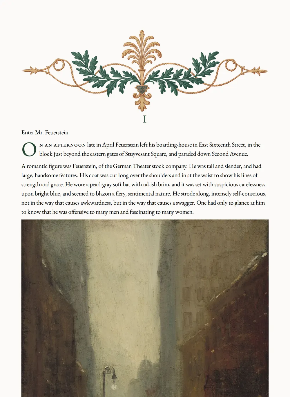 A page of The Fortune Hunter as set for this edition