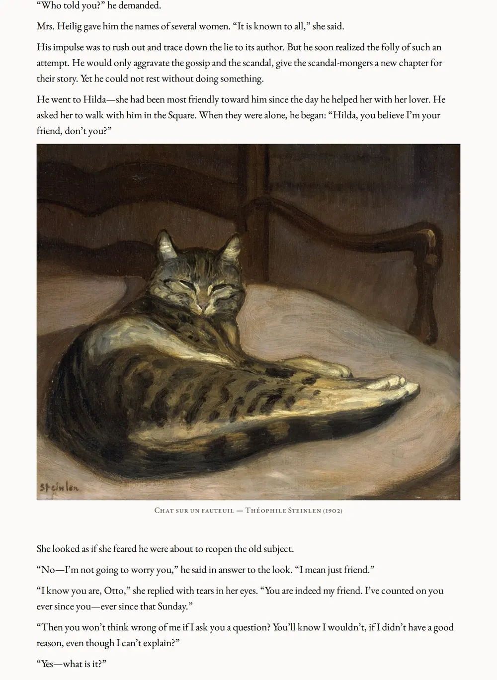 A page of The Fortune Hunter as set for this edition