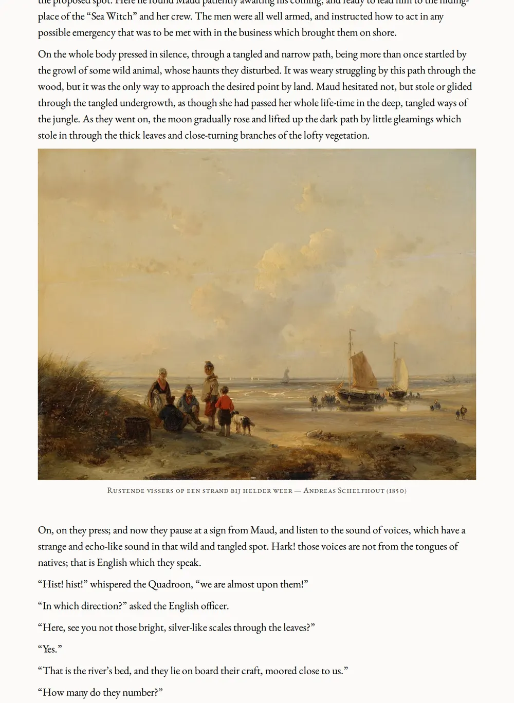 A page of The Sea-Witch as set for this edition