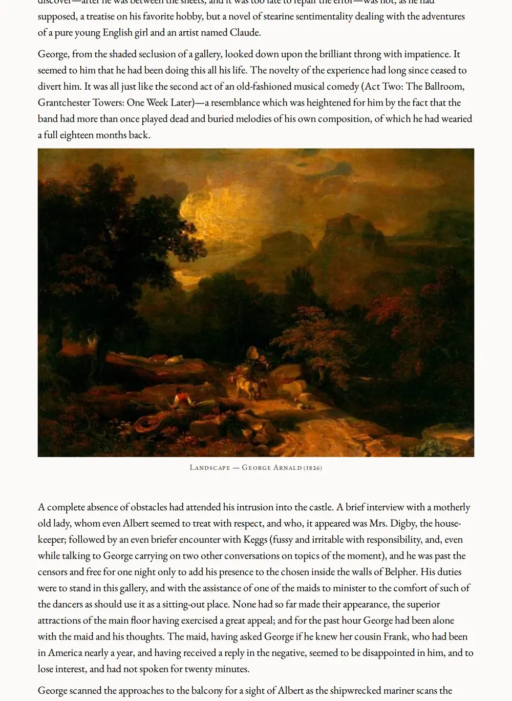 A page of A Damsel in Distress as set for this edition