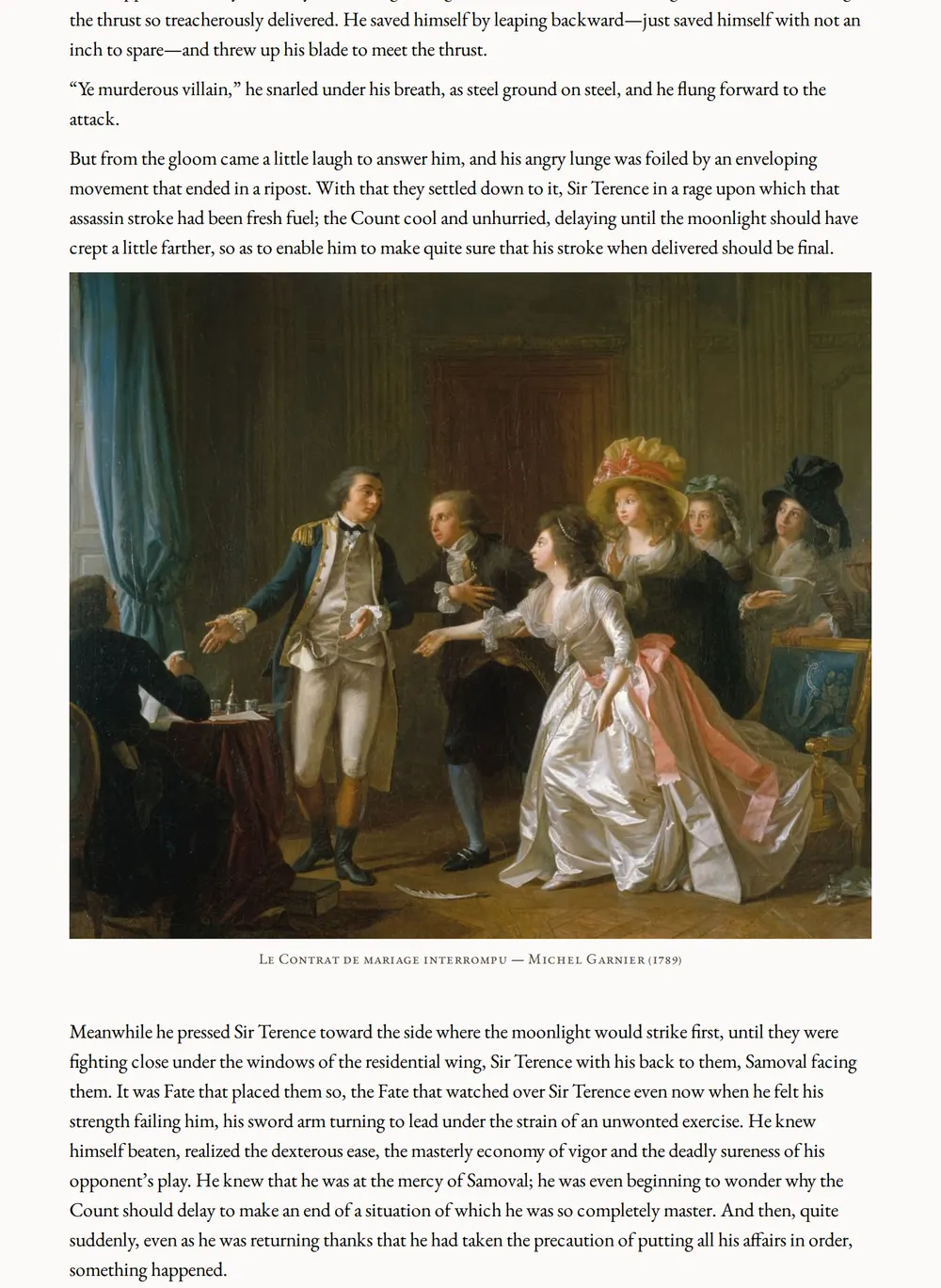A page of The Snare as set for this edition
