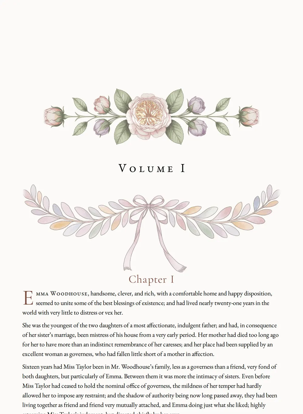 A page of Emma as set for this edition