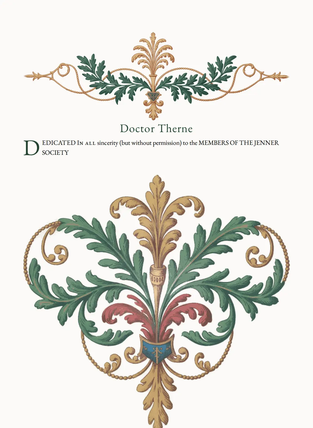 A page of Doctor Therne as set for this edition