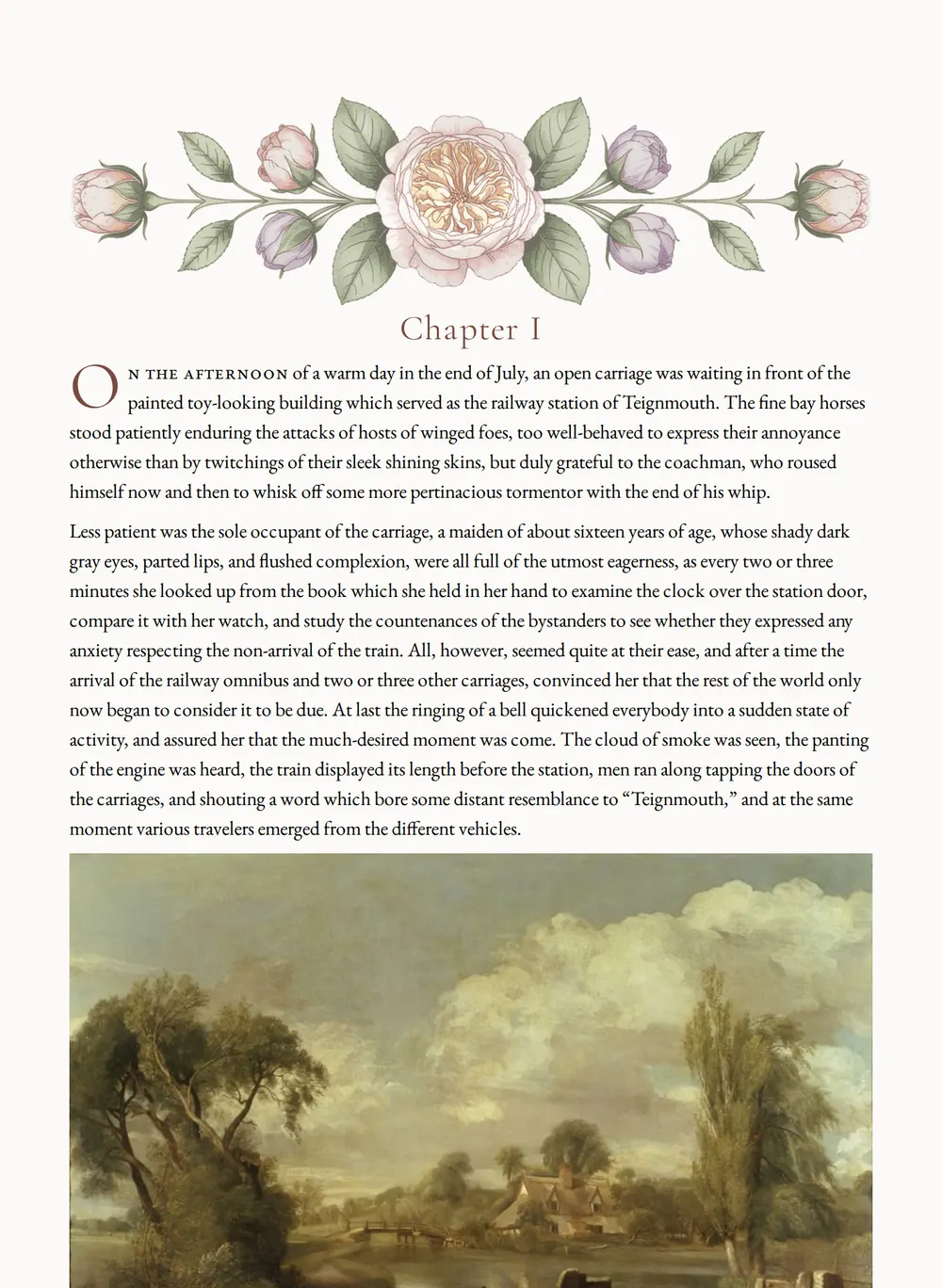 A page of Henrietta's Wish as set for this edition