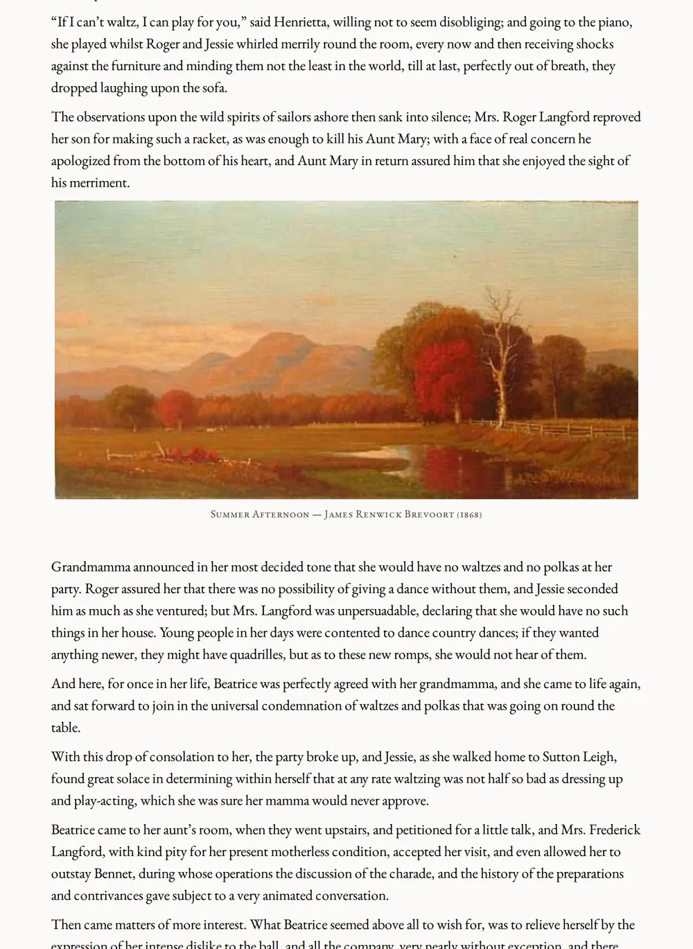 A page of Henrietta's Wish as set for this edition