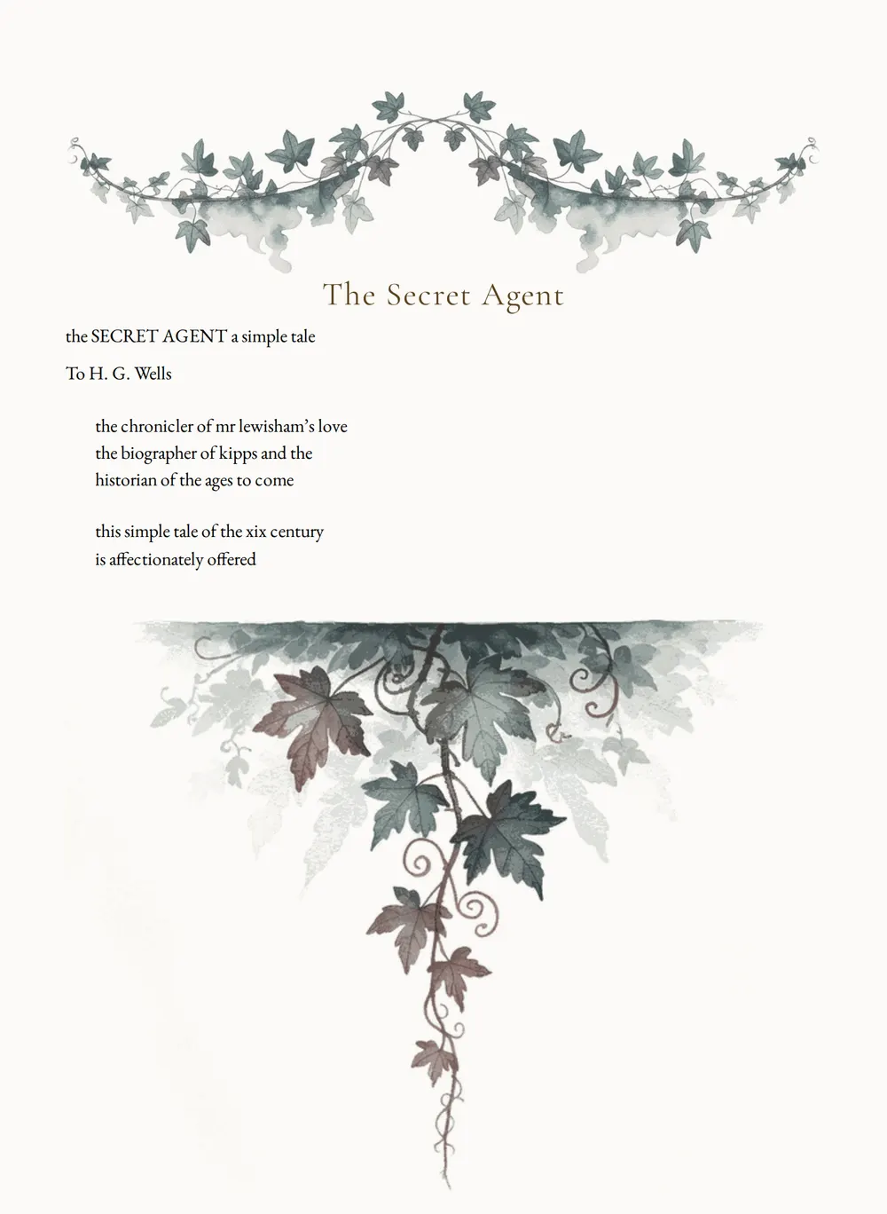 A page of The Secret Agent as set for this edition