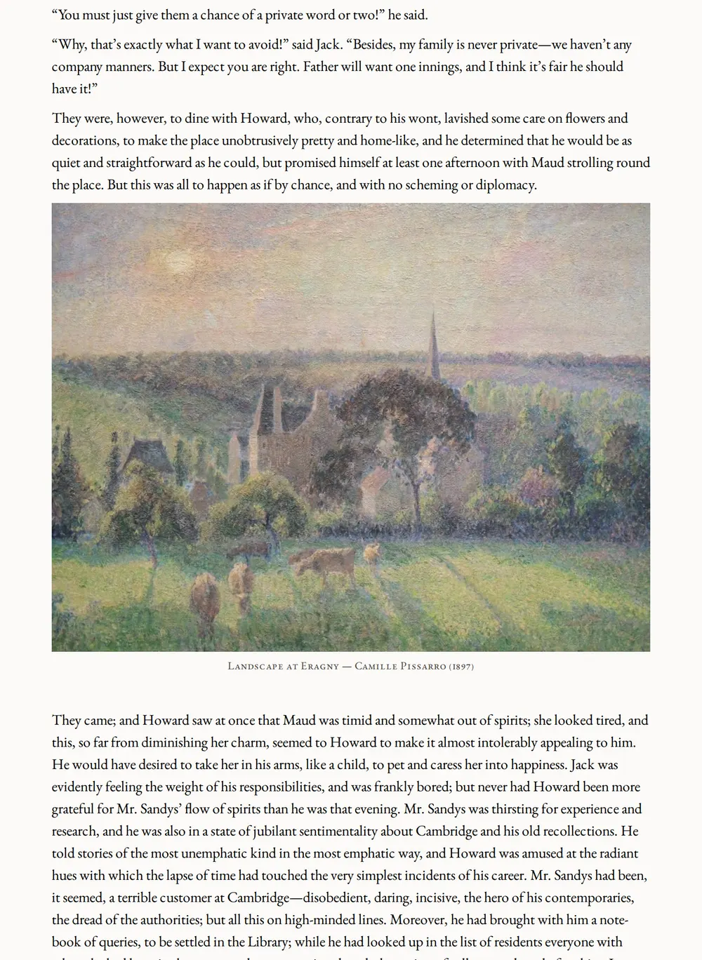 A page of Watersprings as set for this edition