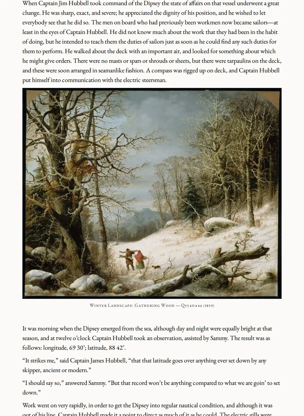 A page of The Great Stone of Sardis as set for this edition