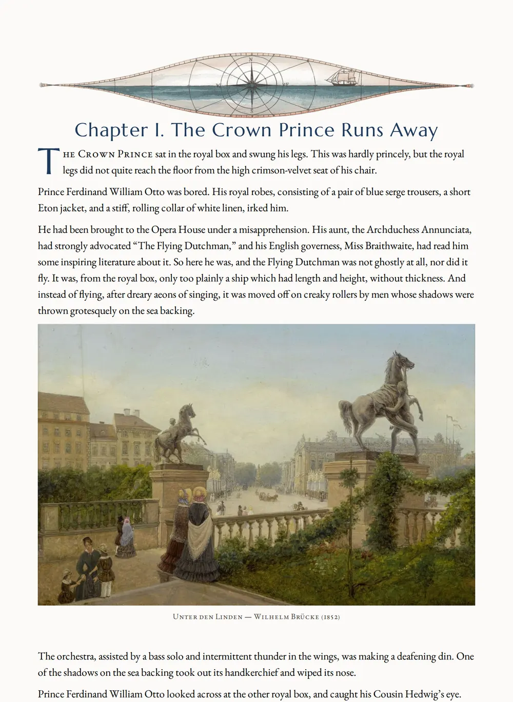 A page of Long Live the King! as set for this edition