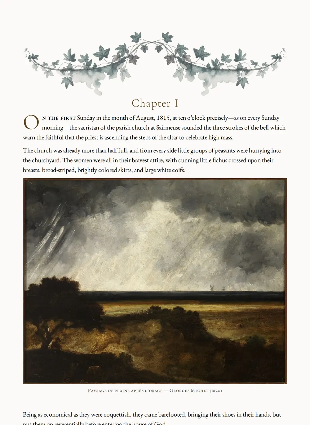 A page of The Honor of the Name as set for this edition