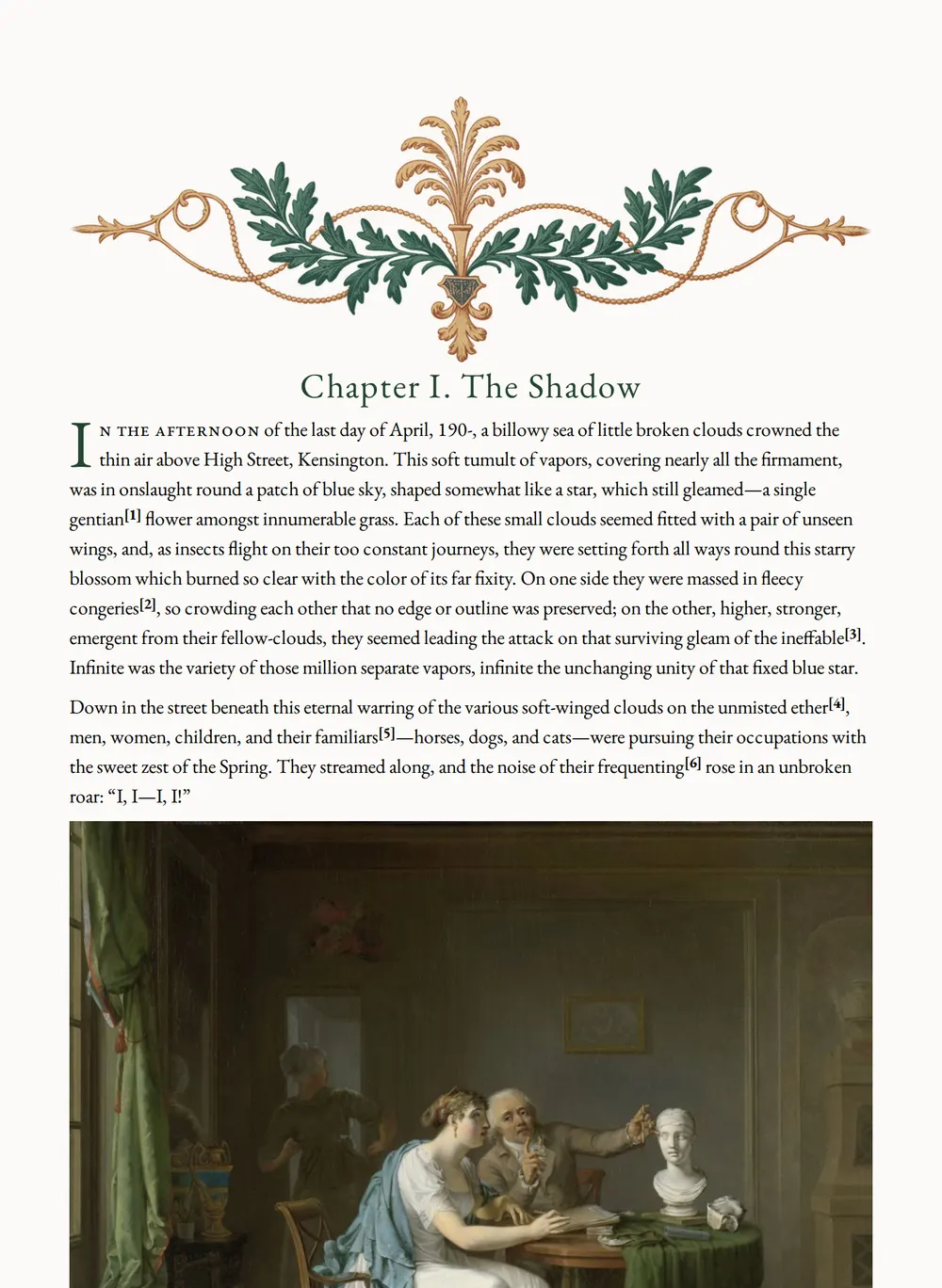 A page of Fraternity as set for this edition