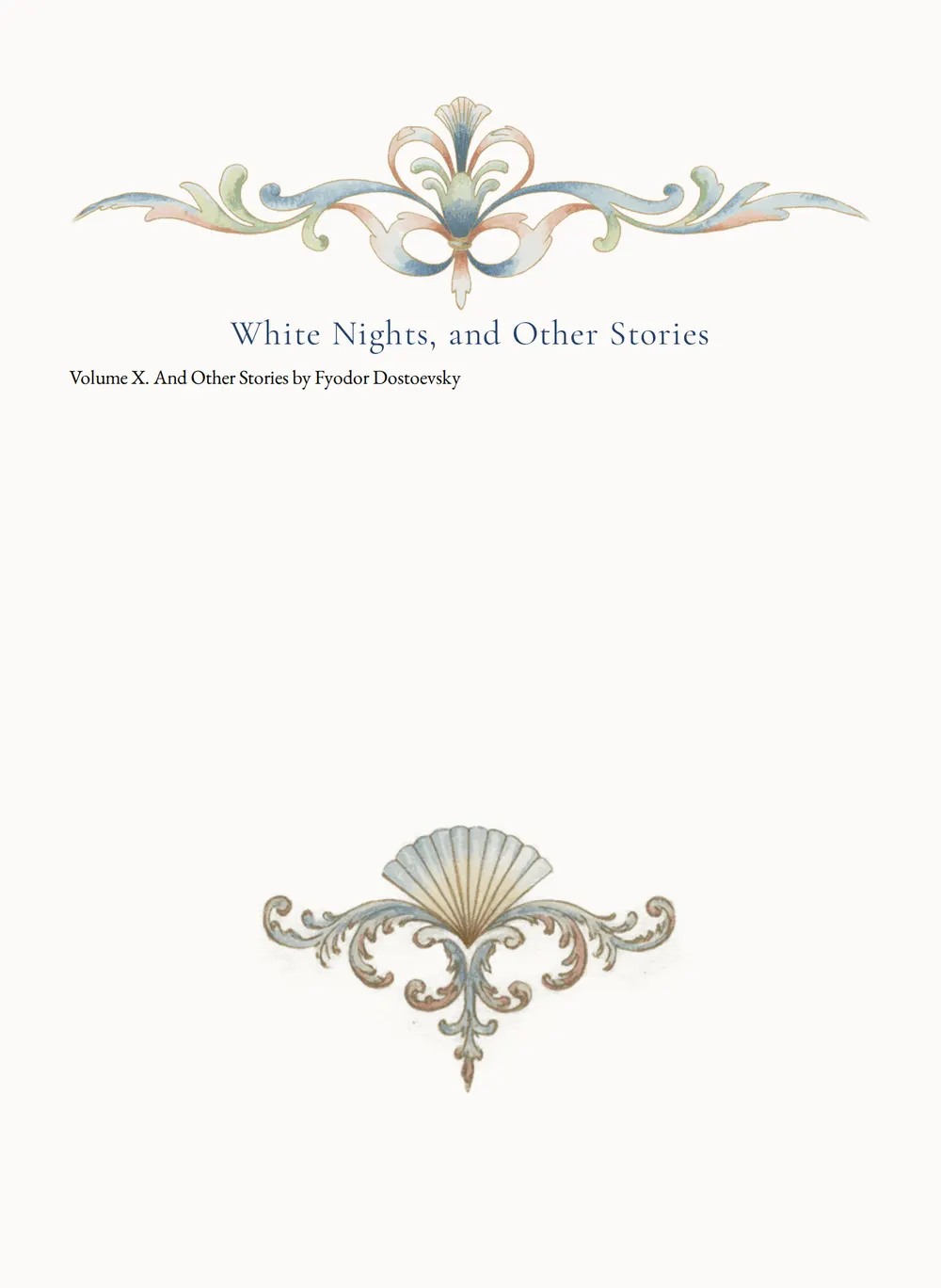 A page of White Nights and Other Stories as set for this edition