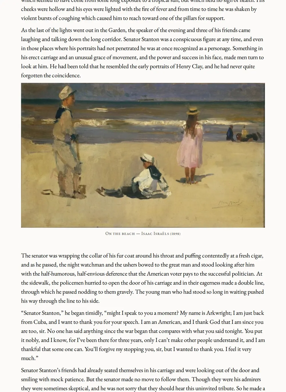 A page of The Lion and the Unicorn as set for this edition