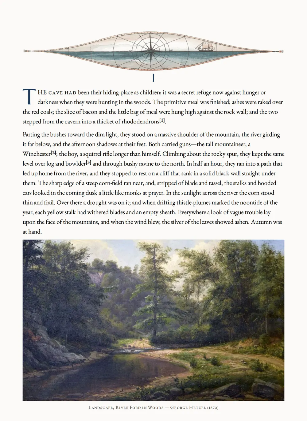 A page of A Cumberland Vendetta as set for this edition