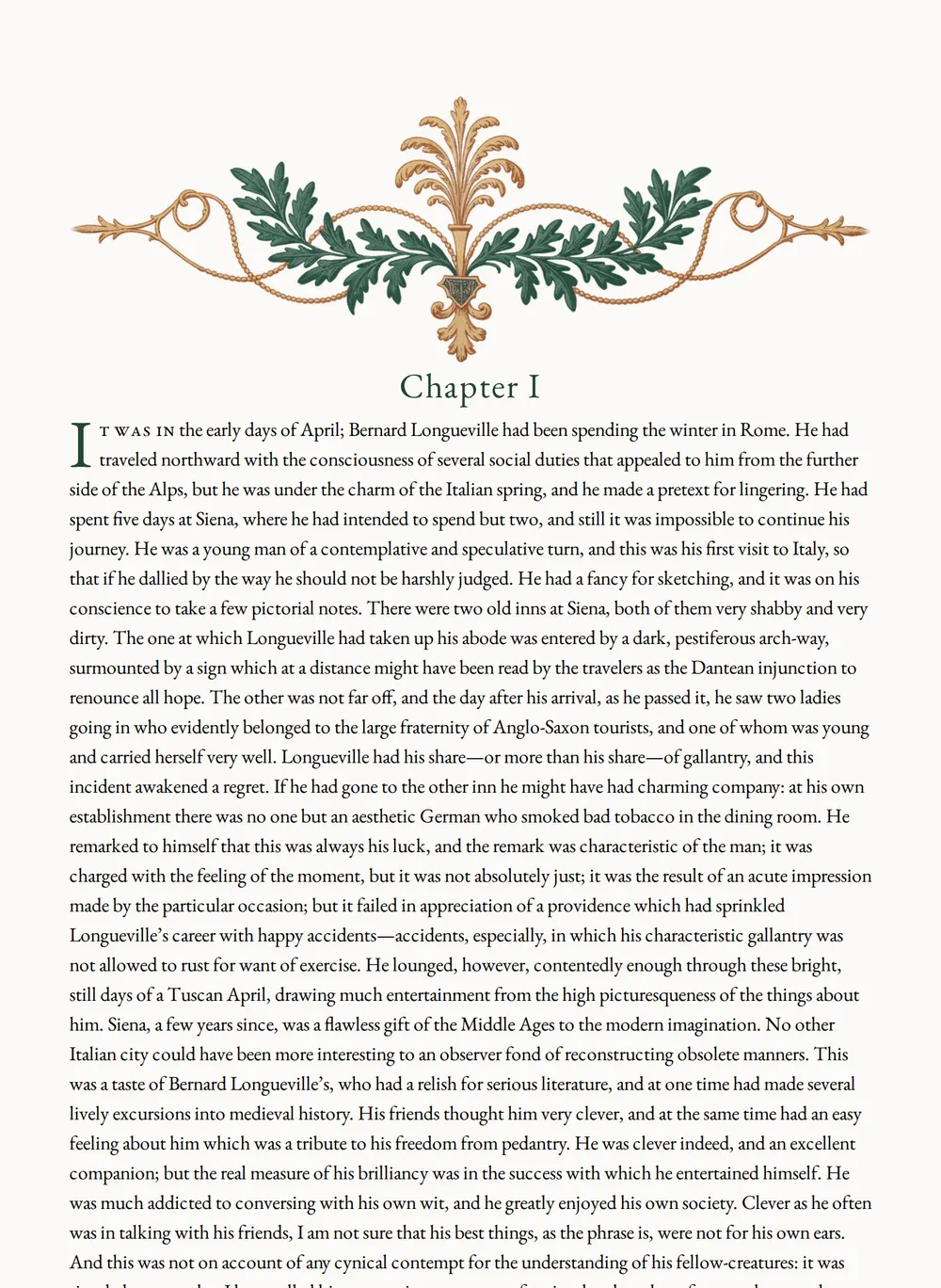 A page of Confidence as set for this edition