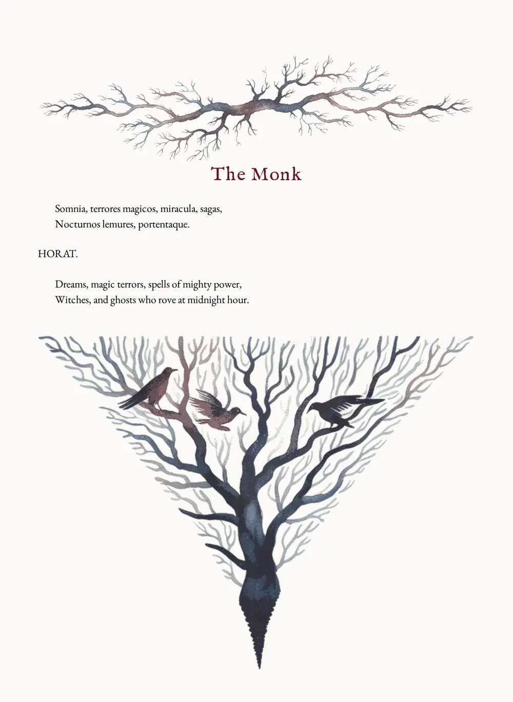 A page of The Monk as set for this edition