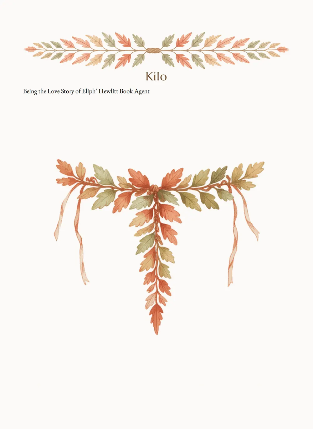 A page of Kilo as set for this edition