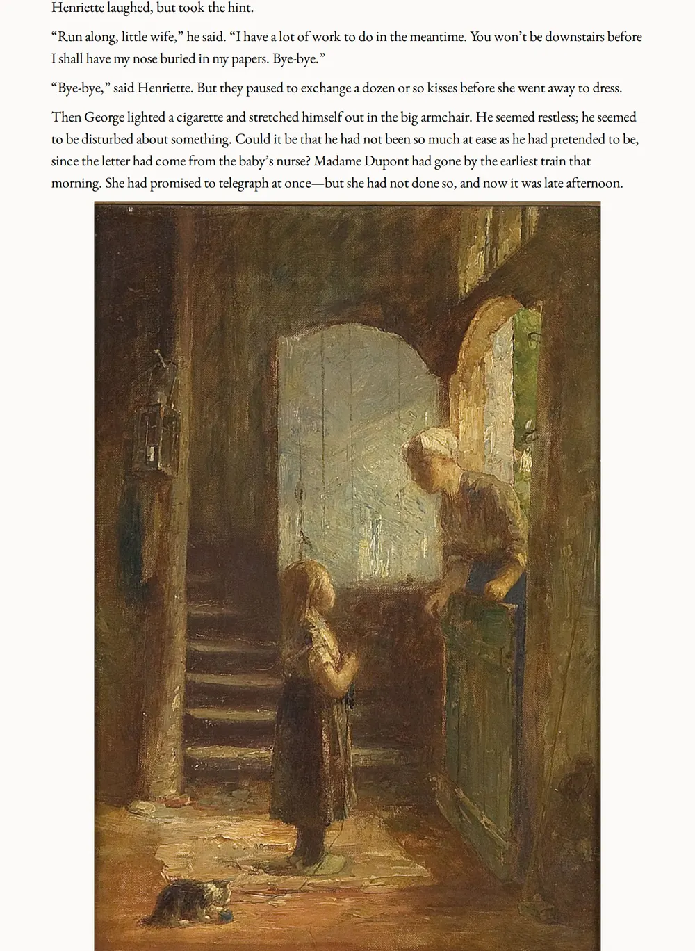 A page of Damaged Goods as set for this edition