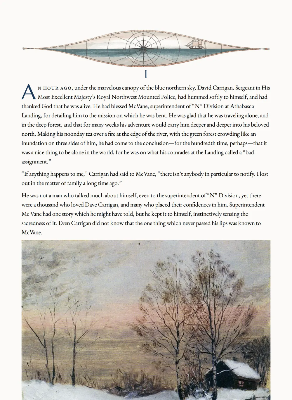 A page of The Flaming Forest as set for this edition