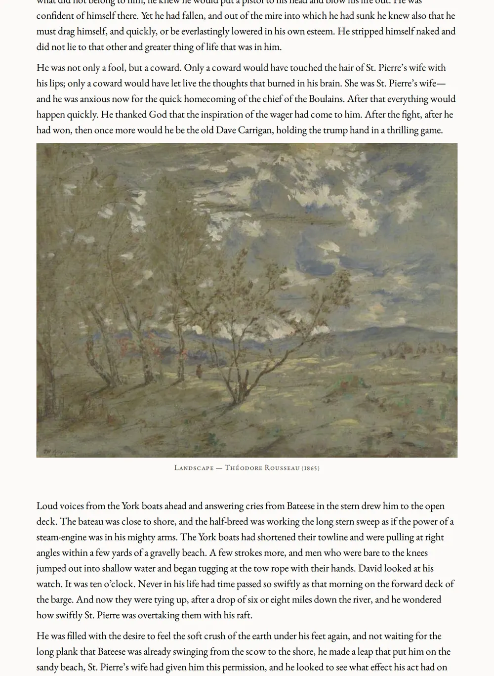 A page of The Flaming Forest as set for this edition