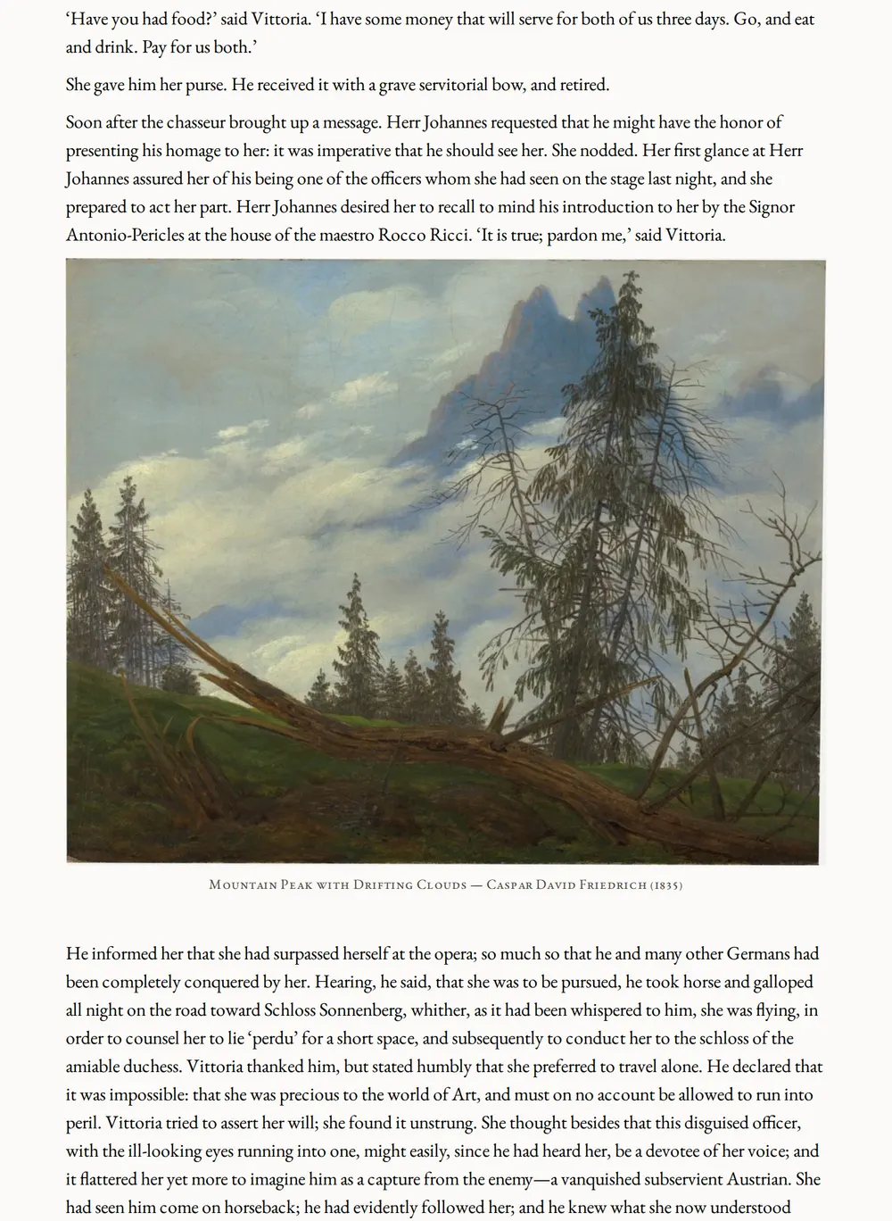 A page of Vittoria as set for this edition