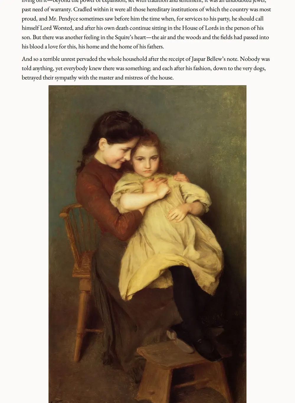 A page of The Country House as set for this edition