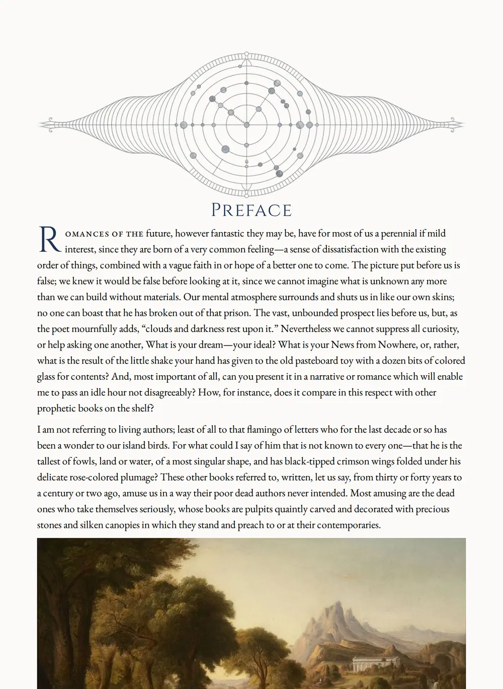 A page of A Crystal Age as set for this edition
