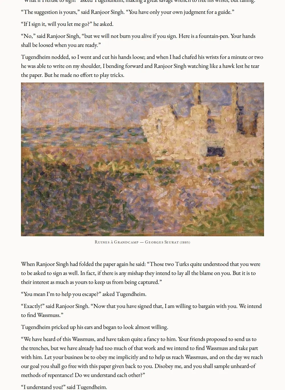 A page of Hira Singh as set for this edition
