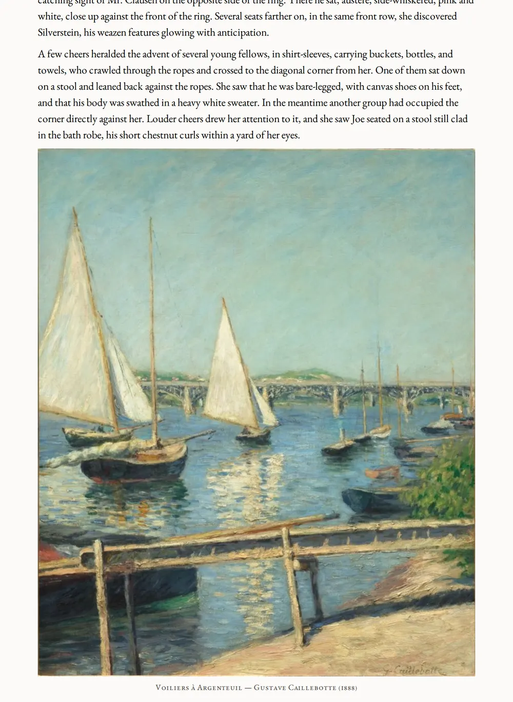 A page of The Game as set for this edition