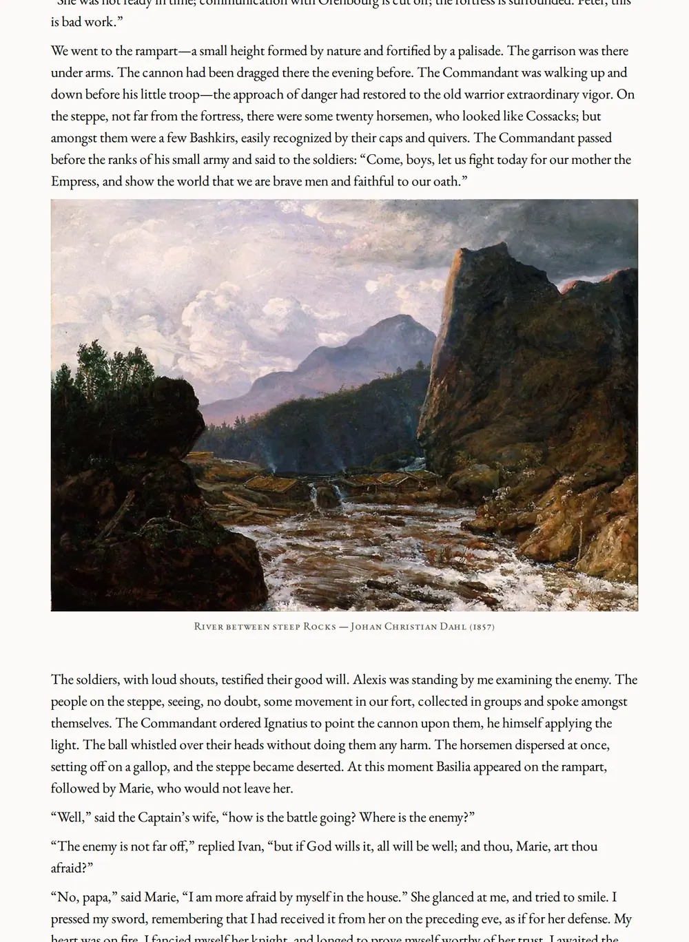 A page of Marie as set for this edition