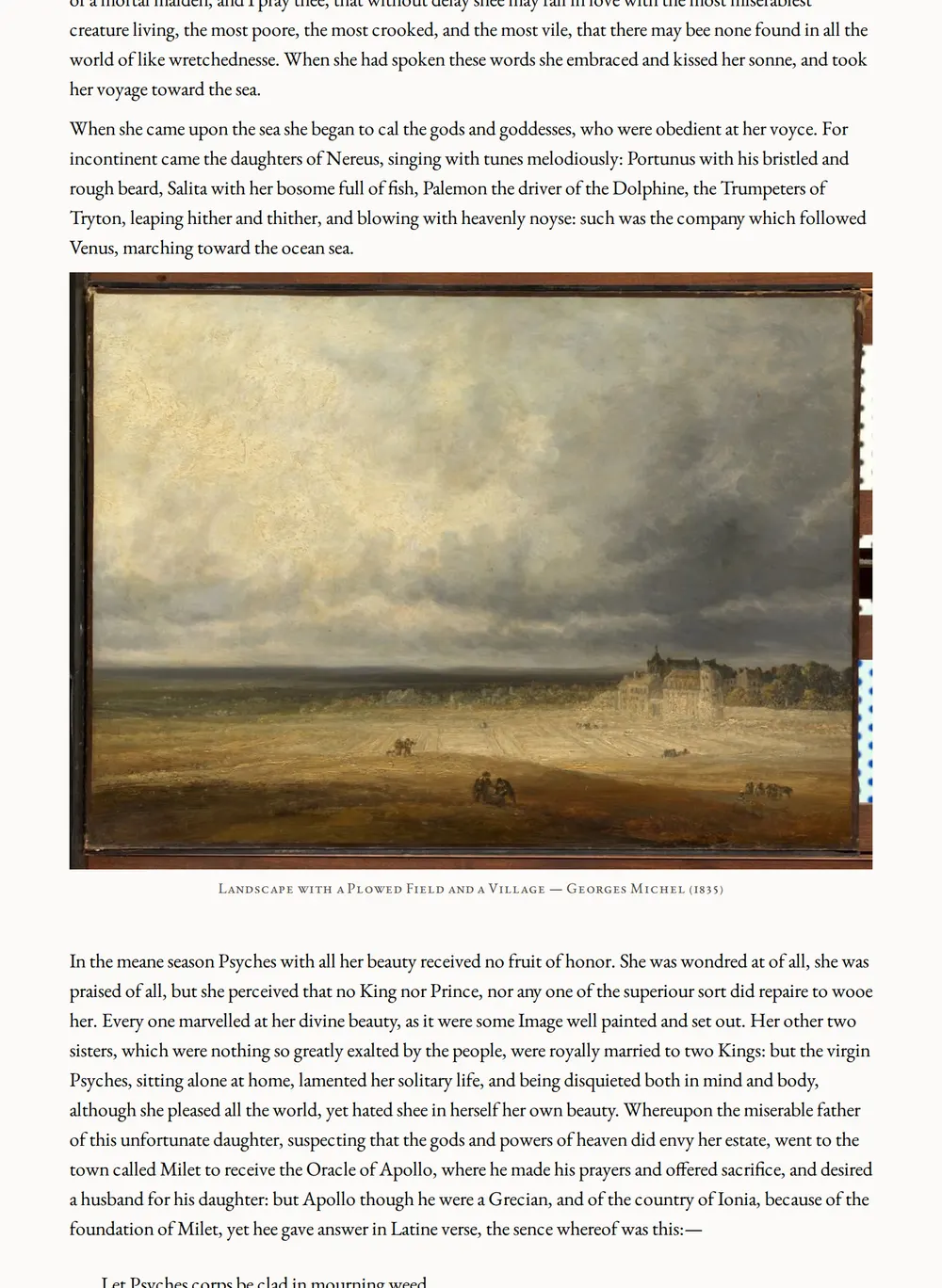 A page of The Golden Asse as set for this edition