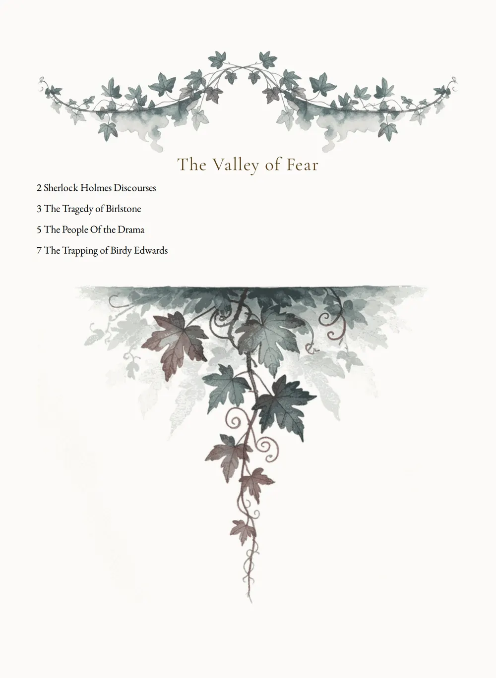 A page of The Valley of Fear as set for this edition